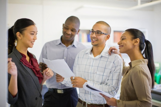 Business People Talking In Office