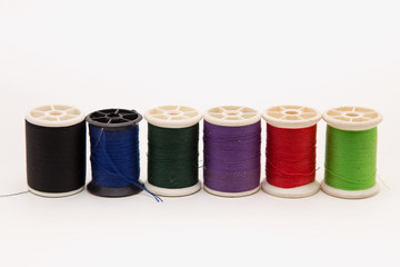 yarn on a white background.