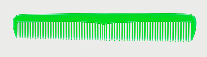 Green Comb 3D Render