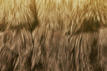 Natural brown and beige gradient furry background texture with vintage effect