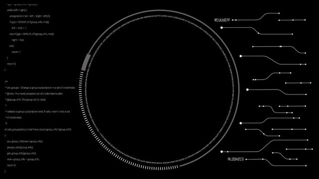 PNG alpha.HUD digital mining data interface.Futuristic technology template. Add text and combine with your video.