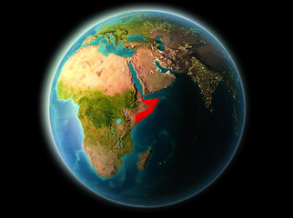 Somalia in the evening