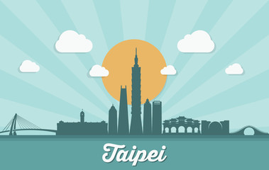 Obraz premium Taipei skyline - Taiwan