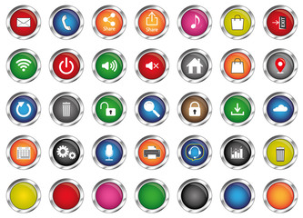 vectors for computer and smartphone, internet and application icons,