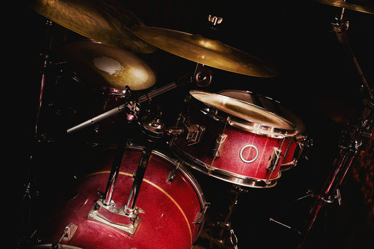 Drums Set in Room