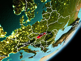 Orbit view of Slovakia