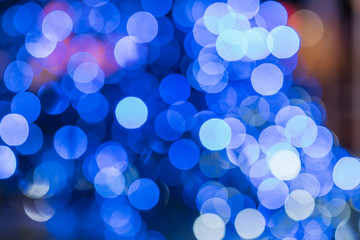 Fototapeta premium Blue light blurred and bokeh. background concept.