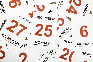 Calendario 25 dicembre