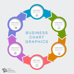 Business Chart Design 6-Step #Vector Graphics 