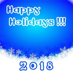 Naklejka na ściany i meble Greeting card Happy Holidays