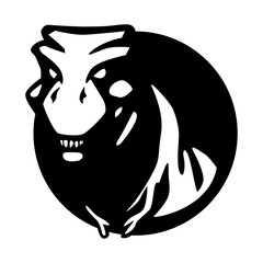 T-rex Dinosaur Logo Vector Mascot Jurassic Wild Animal Lizard Tattoo