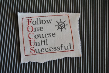Follow one course until successful - obrazy, fototapety, plakaty