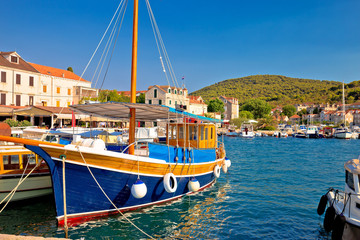 Colorful harbor of Zlarin island