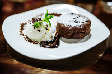 Hot Chocolate Pudding , Fondant