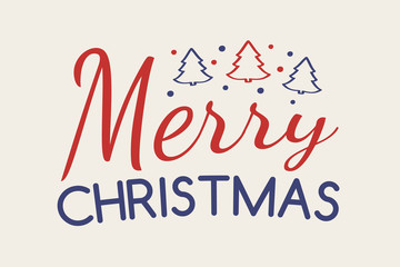 Vintage Christmas card - holiday icons with greetings. Vector.