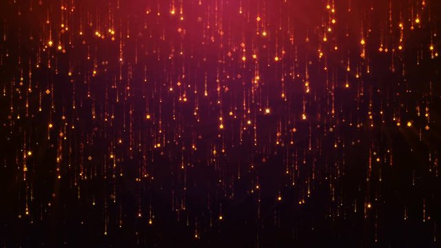 Seamless abstract falling sparkle rain glamor background for led screens