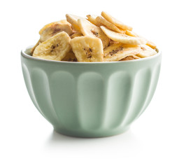 Dried banana chips.