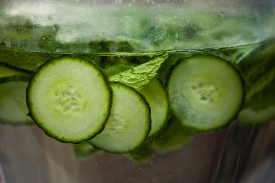 fresh water with cucamber