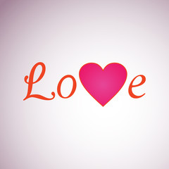 love heart flat icon