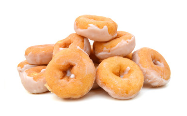 Donut on white background