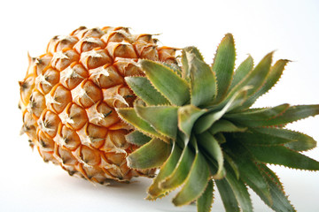 Pineapple on a white surface