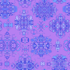 Seamless pattern with colorful abstract shape