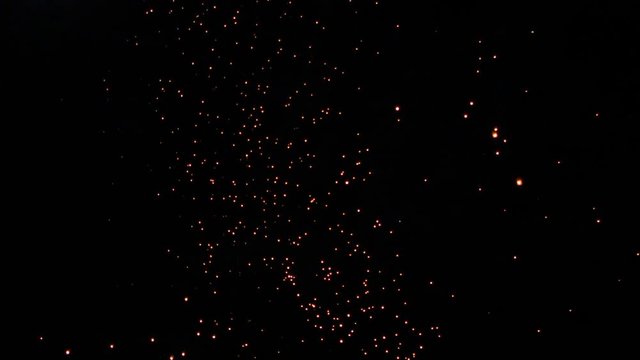 Sky Filled With Lanterns During Lantern Festival