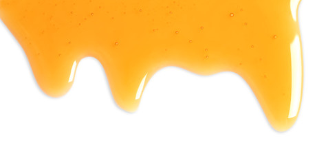 Sweet honey on white background