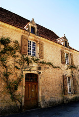 Scenic Entrance to a Medieval mansion in the Dordogne area, Southern France