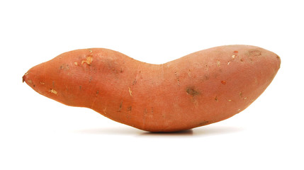 sweet potato on the white background