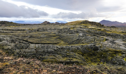 Leirhnjukur lava field in Iceland