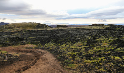 Leirhnjukur lava field in Iceland