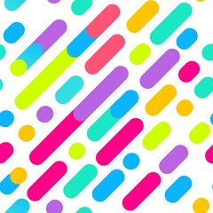 Tendy illustration backgrounds, seamless pattern with abstract shapes, 80s memphis geometric style. Retro art for covers, banners, flyers and posters.