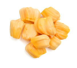 Jackfruit on white background