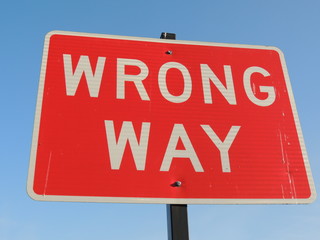 Street sign warning drivers