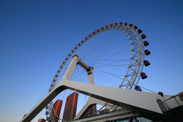 Ferris wheel, in tianjin, China