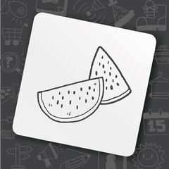 watermelon doodle