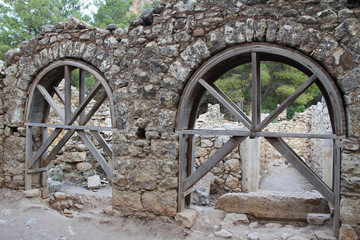 Ruins of ancient city Olimpos in Lycia. Antalya Province, Turkey