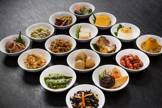 和食　ご飯のおかず集　Side dishes of rice japanese food