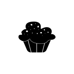 cup cake icon. Breakfast Icon. Premium quality graphic design. Signs, symbols collection, simple icon for websites, web design, mobile app