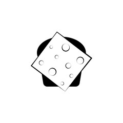 Sandwich with cheese icon. Breakfast Icon. Premium quality graphic design. Signs, symbols collection, simple icon for websites, web design, mobile app