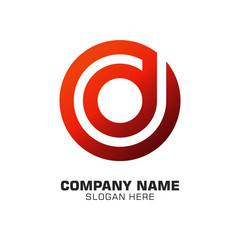 Initial logo letter d