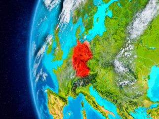Germany on Earth from space