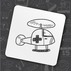 medical helicopter doodle