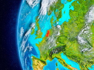 Netherlands on Earth from space