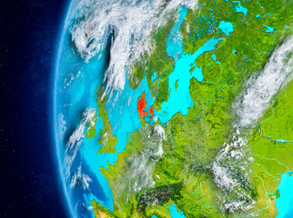 Denmark on Earth from space