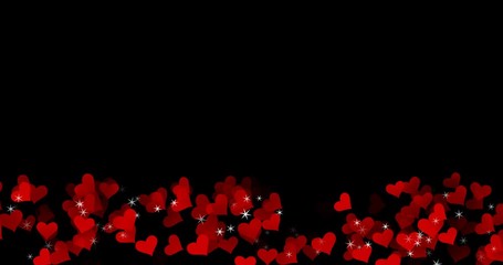 Vertical Display Panel Valentines Animated Background (loop and alpha) - Powered by Adobe