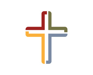 Fulcolor Plus Christiany Symbol Logo Vector