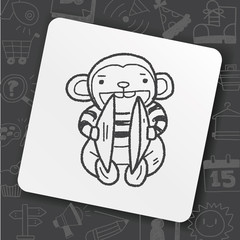 monkey toy doodle