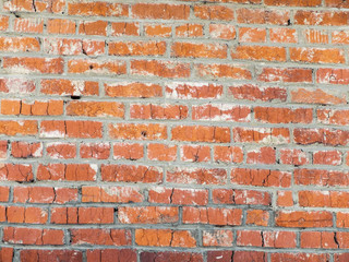 old red brik wall